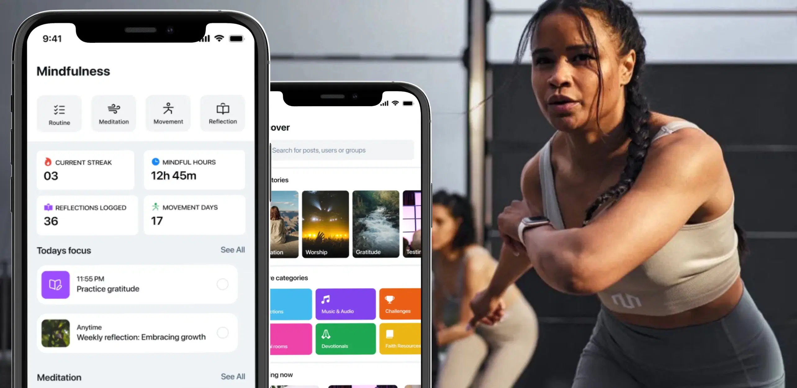 Diverse group supporting each other